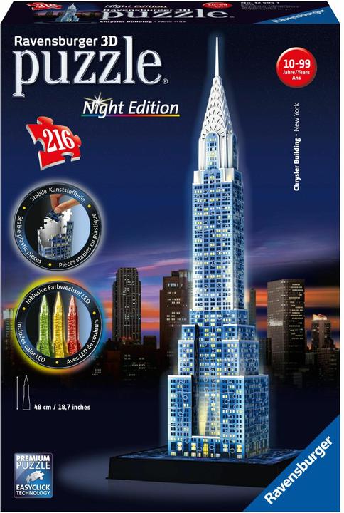 Produktbild Ravensburger Chrysler Building bei Nacht (216 Teile)