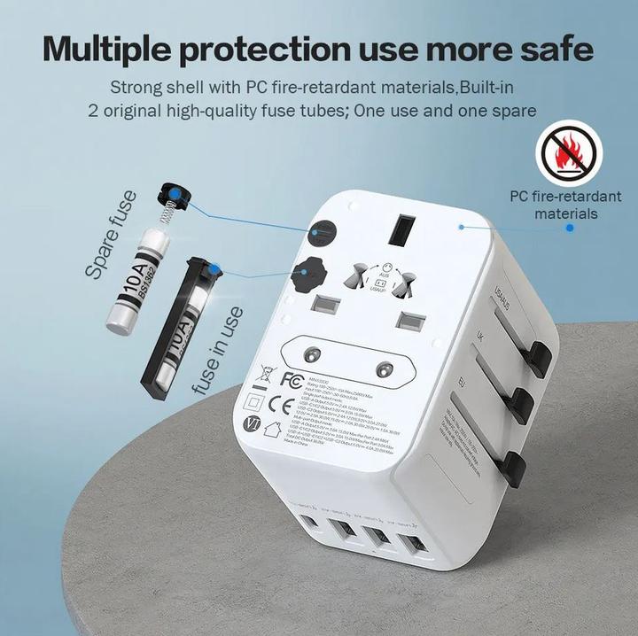 Actual product image Worldplug Multiplug adapter