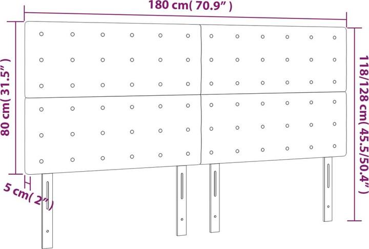 Immagine prodotto VidaXL Kendrick (180 x 5 x 128 cm)