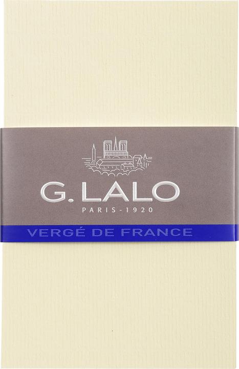Image du produit G. Lalo 25 cartes Vergé de France blanc visite (85X135mm), sous sachet - ivoire (360 pcs)