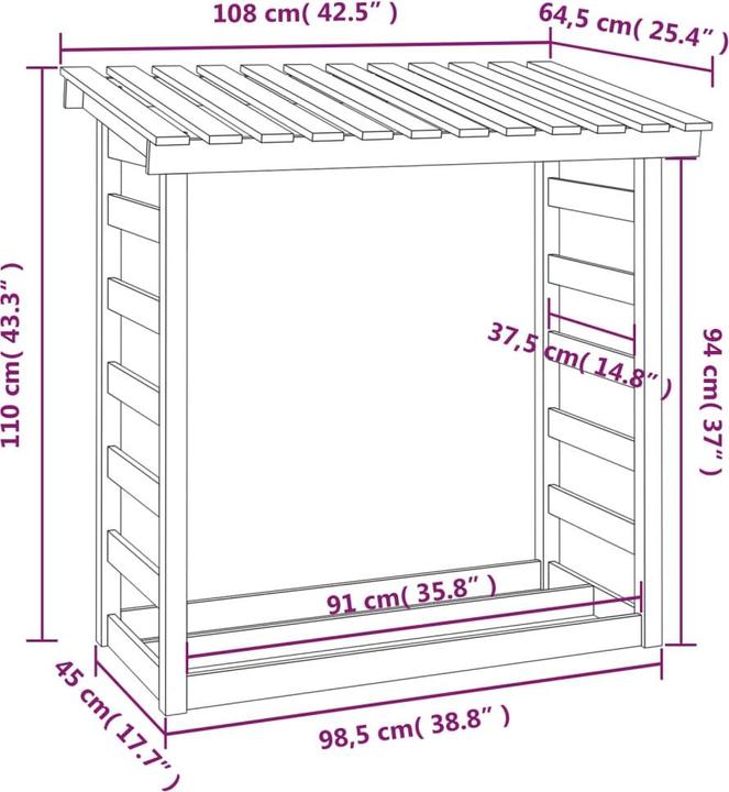 Immagine prodotto VidaXL Shem (108 x 64,5 x 110 cm)