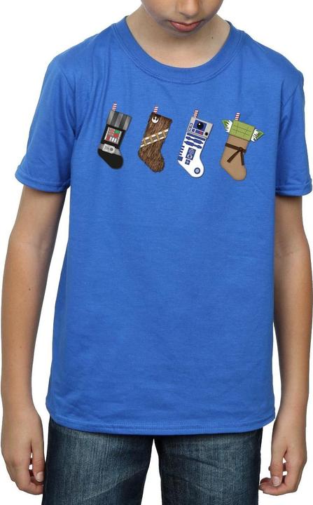 Actual product image Star Wars Boys Christmas Stockings T-Shirt (140, 146)