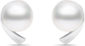 Actual product image Brilio Silver - Minimalist silver earrings with genuine pearls EA595W