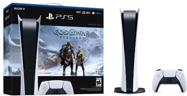 Produktbild Sony PlayStation 5 Digital Edition + God of War Ragnarök Wi-Fi Black, White