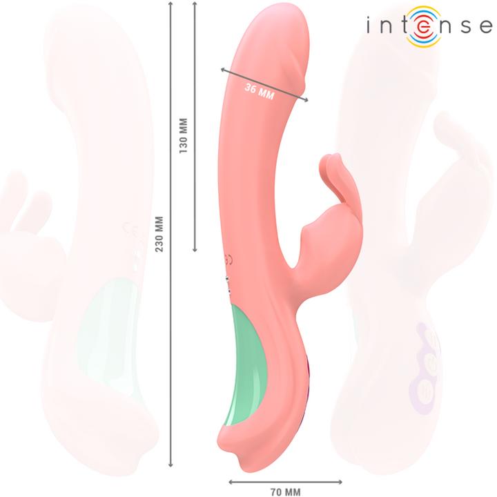 Actual product image Intense Rachel Rabbit Vibrator 5 Vibrations Pink