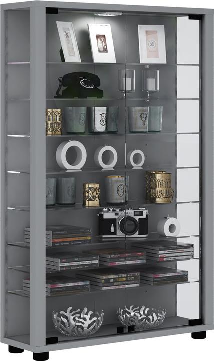 Produktbild VCM Sammel Stand Vitrine Holz Glas Lumo Mini (59 x 18 x 90 cm)