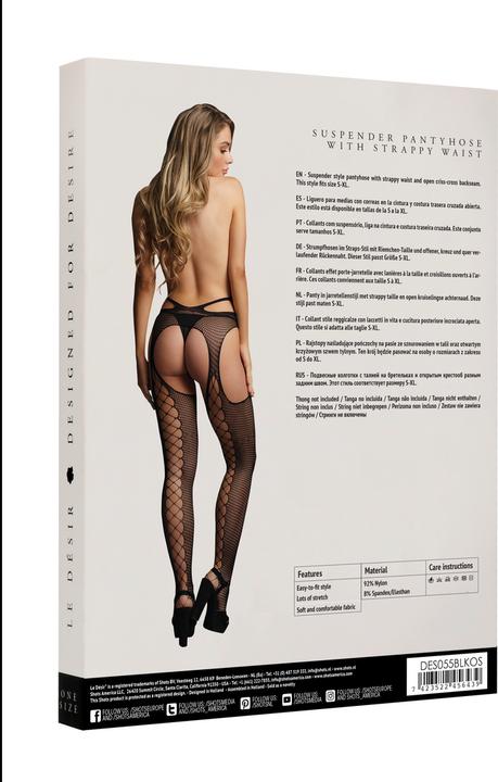 Produktbild Le Désir Suspender pantyhose with strappy waist - O/S (One Size)