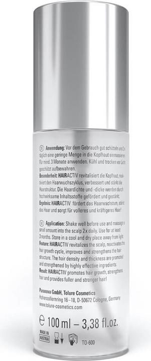 Image du produit Tolure Sérum capillaire activateur HAIRACTIV (100 ml)