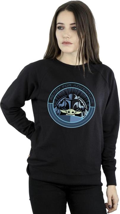 Actual product image Star Wars Womens/Ladies The Mandalorian Grogu Ready For Adventure Sweatshirt (S)
