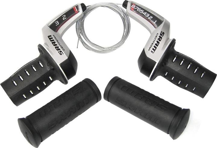 Image du produit Sram Paire de Commandes de Vitesses Grip Shift CENTERA 3x8V Poign
