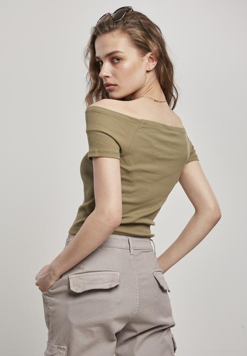 Produktbild Urban Classics Ladies Off Shoulder Rib Tee (S)