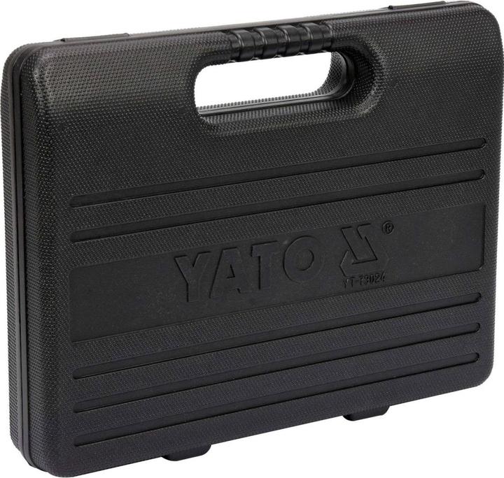 Actual product image Yato Professional Petrol Pressure Tester Set 9 TLG, with Pressure Gauge 0-100 psi / 0-7 Bar, Flexible