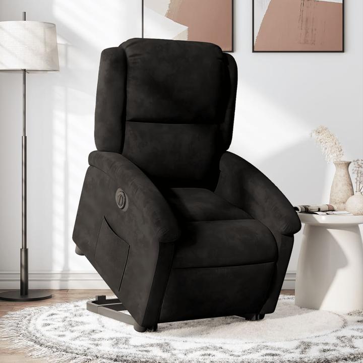 Actual product image VidaXL Recliner recliner reclining chair reclining chair black velvet