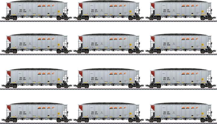 Actual product image Märklin H0 12er-Set US Hopper Cars der BNSF (Track H0)