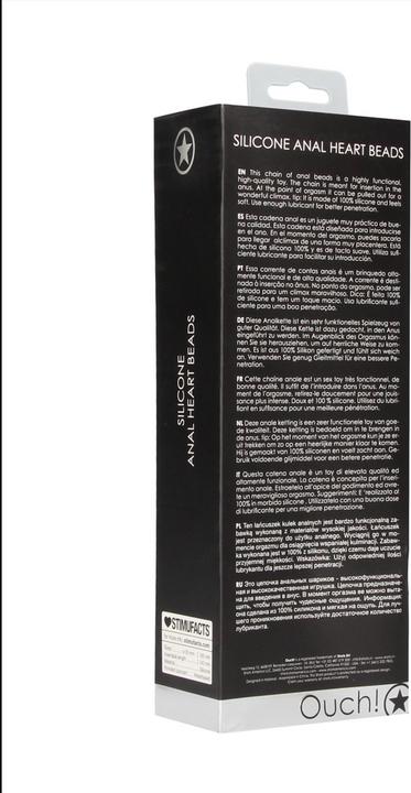 Actual product image Ouch! Anal Heart Beads