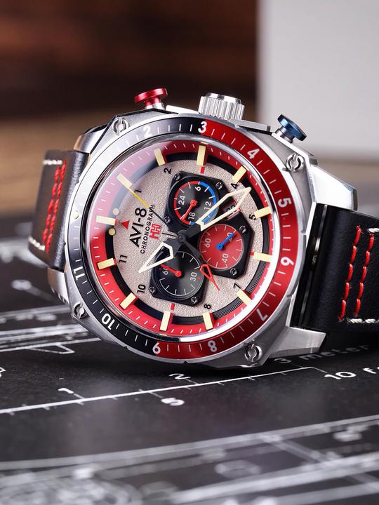 Actual product image AVI-8 AV-4100-03 (Chronograph)