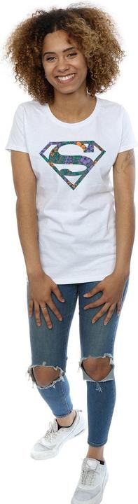 Immagine prodotto Superman Floral Logo 1 Maglietta Donna (L)