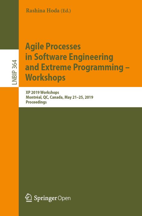 Image du produit Agile Processes in Software Engineering and Extreme Programming - Workshops (Rashina Hoda, 2019)