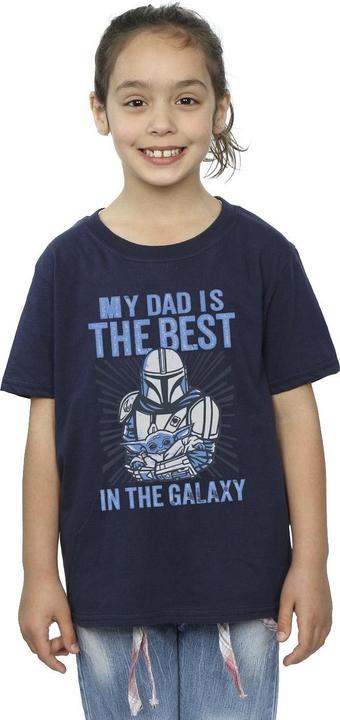 Immagine prodotto Star Wars Mandalorian Best Dad Maglietta Ragazze (152, 158)