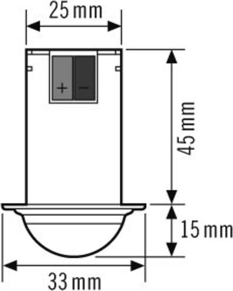 Image du produit Esylux Détecteur de présence 360i/8 mini encastré DDALI (2.50 m)