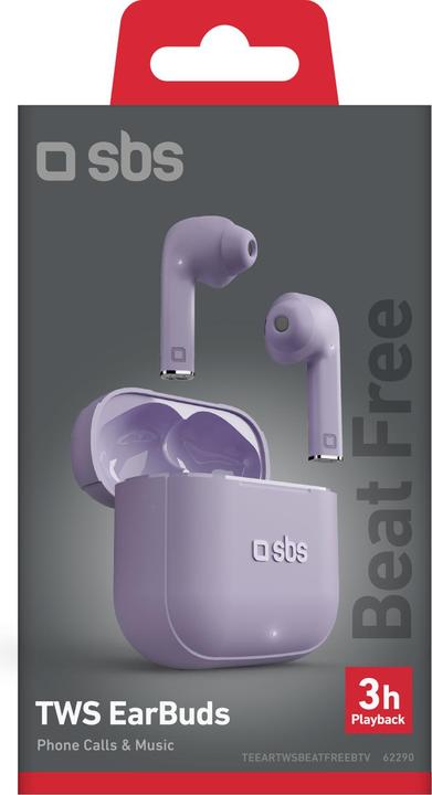 Image du produit SBS Beat Free True Wireless écouteurs stéréo avec contrôle tactile (3 h, Sans fil)