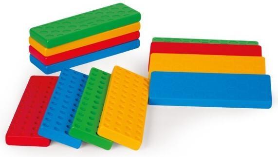Produktbild Marioinex Bricks Junior Plattform 12 Stück + 16 Blöcke