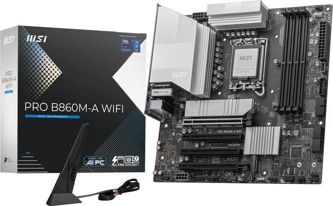 Actual product image MSI PRO B860M-A WIFI (LGA 1851, Intel B860, mATX)
