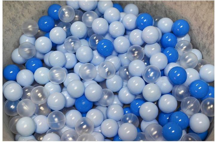 Actual product image Knorrtoys Ball pool soft - "Grey" - 300 balls soft blue/blue/transparent