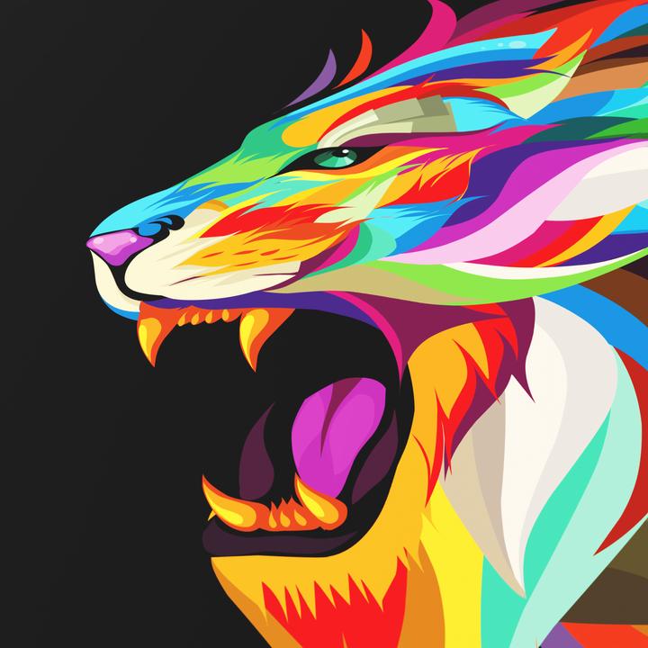 Produktbild Titanwolf Gaming Mauspad, XXXL Speed Mausmatte 1200 x 600 mm, Geschwindigkeit & Präzision, Colour Lion 2 (XXL)