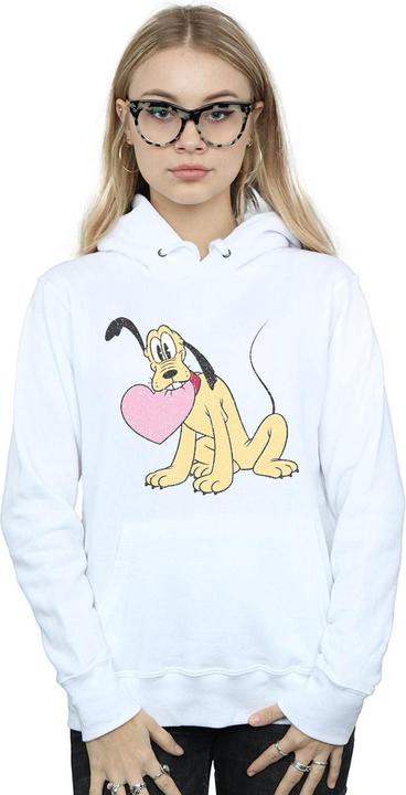 Immagine prodotto Disney Pluto Love Heart Felpa con Cappuccio Donna (L)