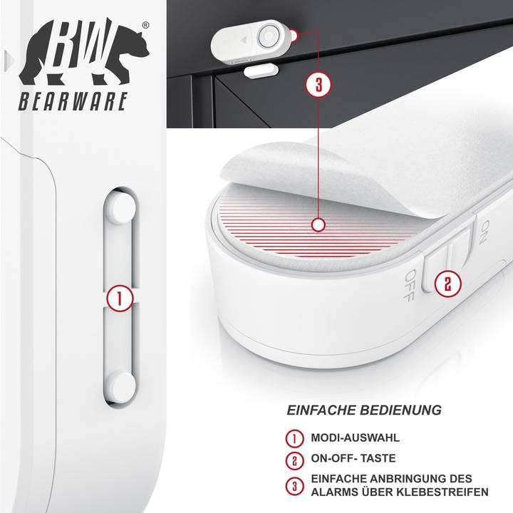 Image du produit Bearware Alarme de porte et de fenêtre