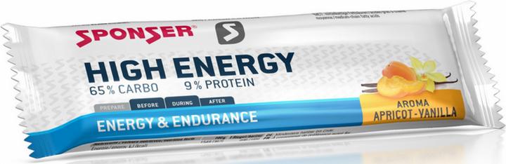 Produktbild Sponser High Energy Bar (Aprikose, Vanille, 30 Stk., 1350 g)