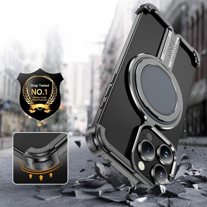 Produktbild OEM Back panel cover Case TITANIUM Bracket for IPHONE 15 PRO MAX black (Apple iPhone 15 Pro Max)