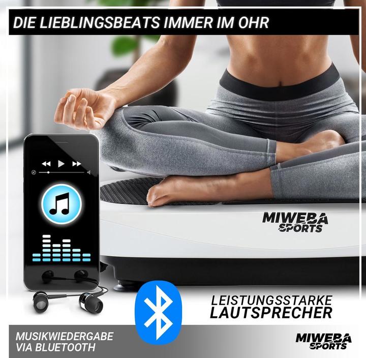Produktbild Miweba Sports Vibrationsplatte MV200 Fitness Vibrationsgerät Vibrationsboard 3D (Grau)