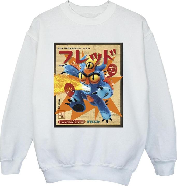 Produktbild Disney Big Hero 6 Baymax Fred Newspaper Sweatshirt Jungen (140, 146)