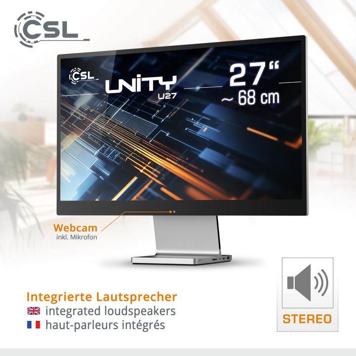 Produktbild CSL All-in-One-PC Unity U27 (Intel Core i5-1235U, 16 GB, 1000 GB, Intel Iris Graphics)