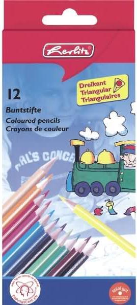 Herlitz Matita colorata colori assortiti 12 pezzi/confezione. (Colori assortiti, 12 x)