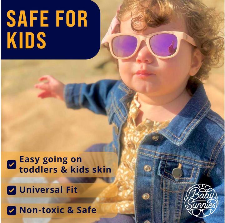 Image du produit Baby Sunnies Kinder-Sonnenbrille mit Band Hellblau