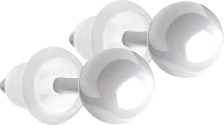 Image du produit Star Piercing Boucles d'oreilles blanches avec boule (Céramique, sans laiton)