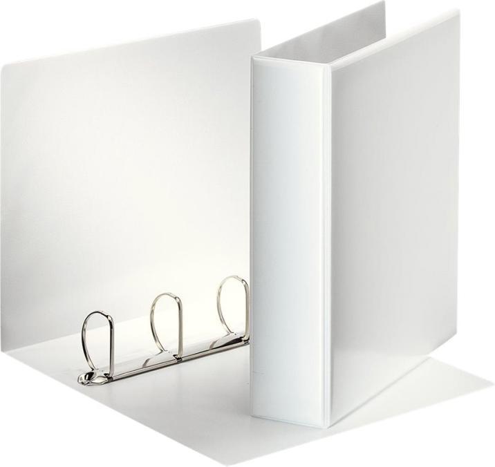 Produktbild Esselte 10 Präsentationsringbücher 4-Ringe weiss 7,7 cm DIN A4 (A4, 1 Stück)