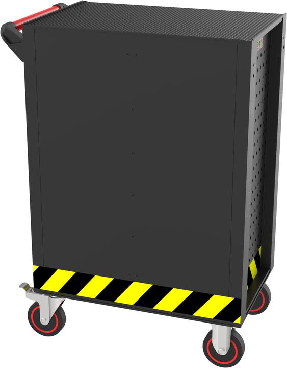 Produktbild KS Tools ECOline SCHWARZ/ROT/GELB Werkstattwagen mit 7 Schubladen ( 897.1007 ) (7 x)