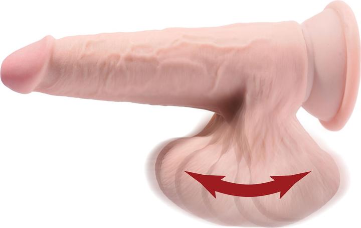 Image du produit Pipedream Godemiché naturel avec testicules oscillants