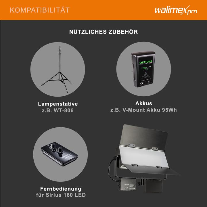 Produktbild Walimex pro pro LED Sirius 160 Bi Color (Studioleuchte)