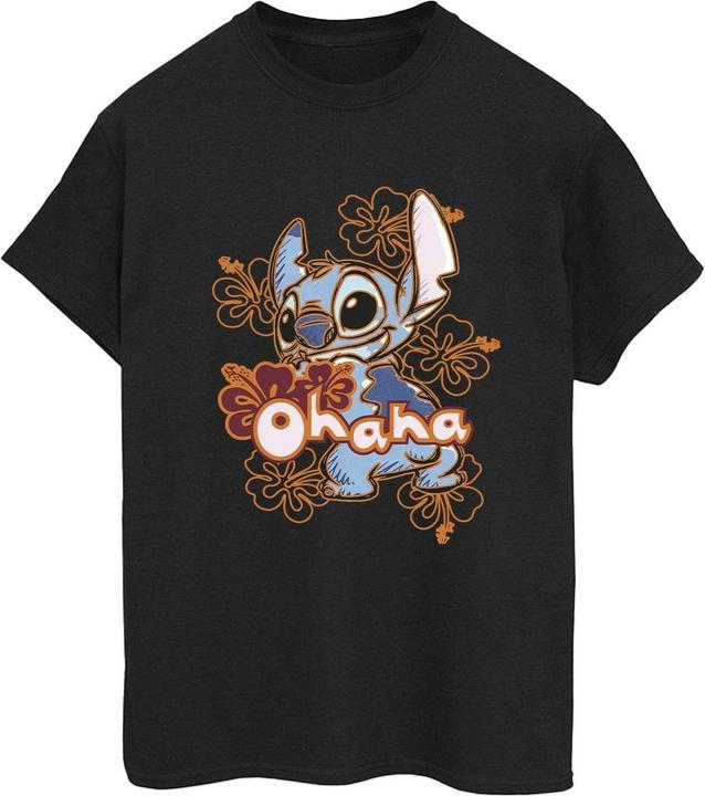 Produktbild Disney Lilo And Stitch Ohana Orange Hibiscus TShirt (L)