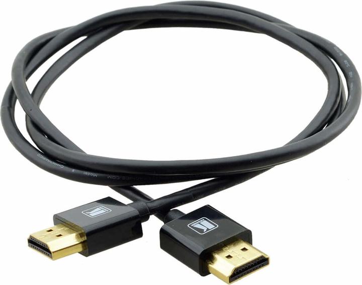 Image du produit C-HM/HM/PICO/BK-5 Câble HDMI haute vitesse ultra-mince et ultra-flexible de 1,5m avec Ethernet noir (1.52 m, HDMI)