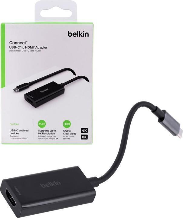 Produktbild Belkin HDMI (Typ A) — USB Typ C (USB Typ-C, HDMI, 19 cm)