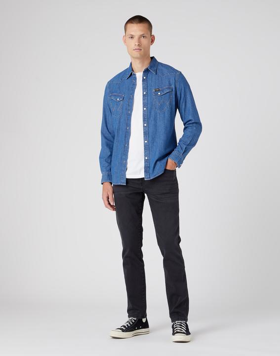 Produktbild Wrangler Texas Slim Jeans Slim Fit black crow (W31/L34)