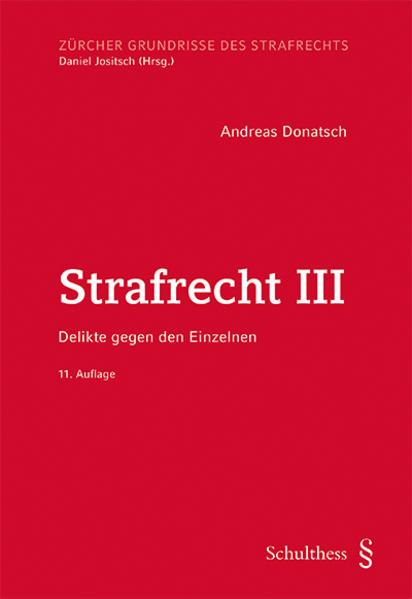 Produktbild Strafrecht 3 (Deutsch, Andreas Donatsch, 2018)