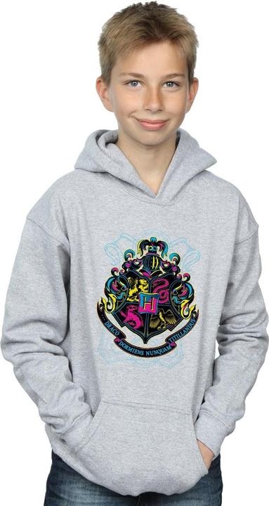 Immagine prodotto Neon Hogwarts Crest Felpa con Cappuccio Ragazzi (128)