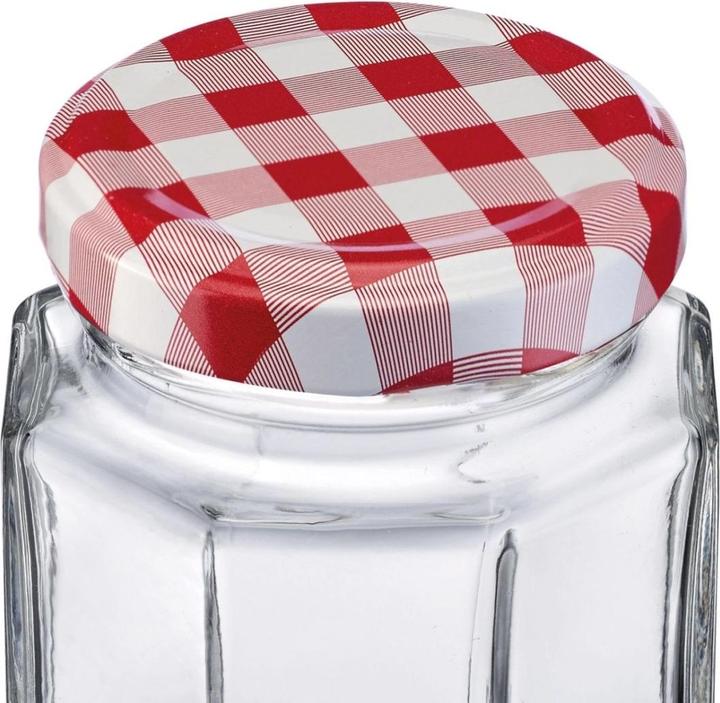 Produktbild Westmark 6er Set 191ml 6eck Gläser, m Herz-Dekor Deckel, 58 mm (6 Stk., 0.19 l)